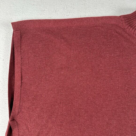 Lululemon Call Me Cozy Wrap Women’s OS Red Cotton Yak Blend Full‎ Zip Sweater - Picture 3 of 16